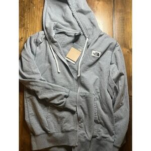 The North Face Mens Standard Fit Full Zip Hoodie Gray M